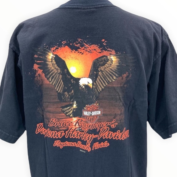 HARLEY-DAVIDSON Men’s/Unisex Black Short Sleeve Graphic Tee Shirt Size Large - Picture 5 of 9